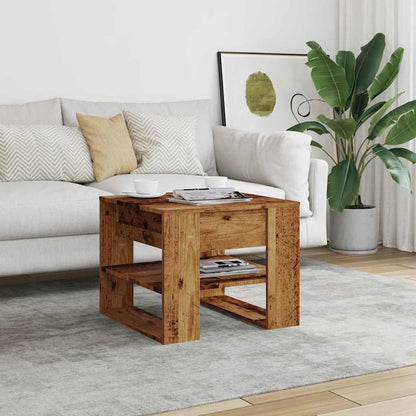 Coffee Table Old Wood 55.5x55x45 cm Engineered Wood