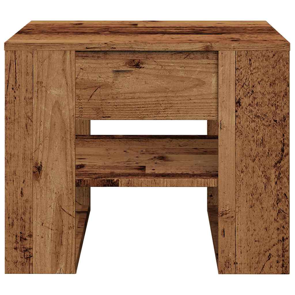 Coffee Table Old Wood 55.5x55x45 cm Engineered Wood