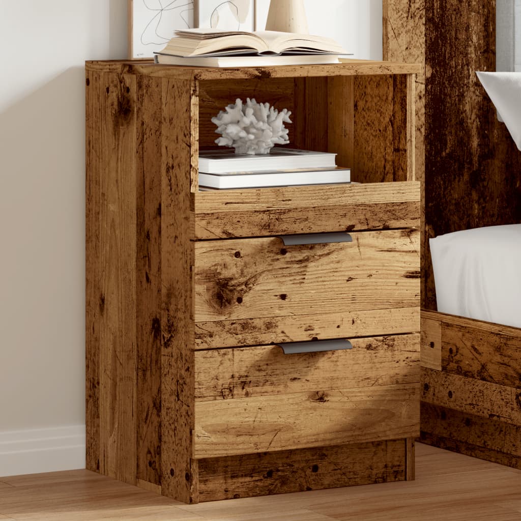 Bedside Cabinet Old Wood 40x36x65 cm Engineered Wood