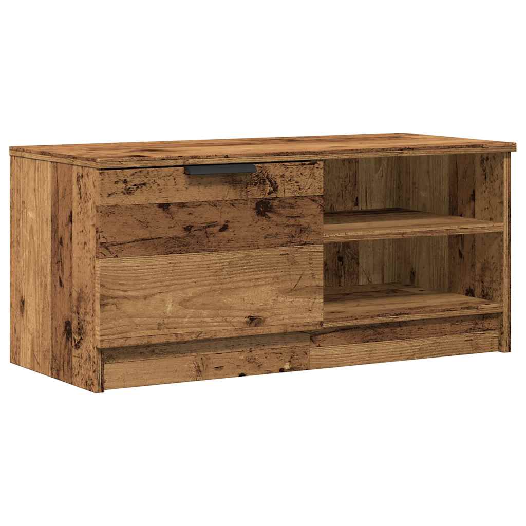 TV Cabinet Old Wood 80x35x36.5 cm Engineered Wood