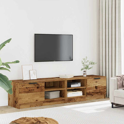 TV Cabinets 2 pcs Old Wood 80x35x36.5 cm Engineered Wood