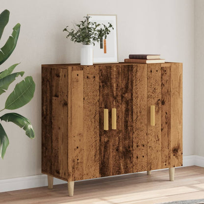 Sideboard Old Wood 90x34x80 cm Engineered Wood