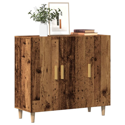 Sideboard Old Wood 90x34x80 cm Engineered Wood