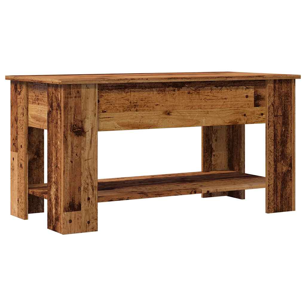 Coffee Table Old Wood 101x49x52 cm Engineered Wood