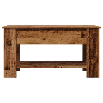 Coffee Table Old Wood 101x49x52 cm Engineered Wood