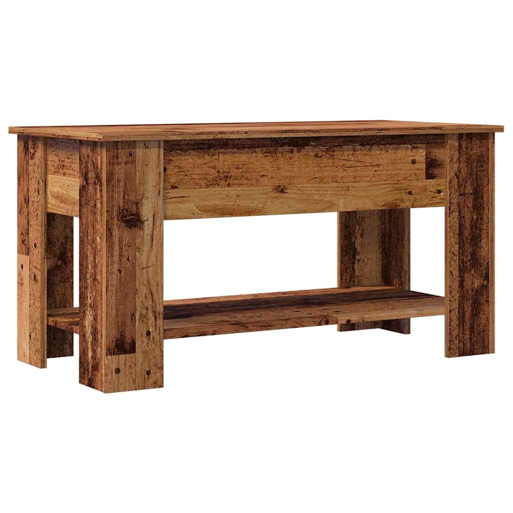 Coffee Table Old Wood 101x49x52 cm Engineered Wood