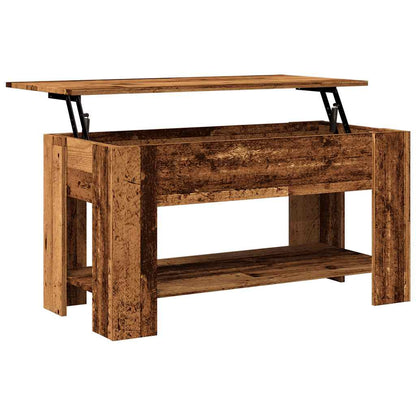 Coffee Table Old Wood 101x49x52 cm Engineered Wood