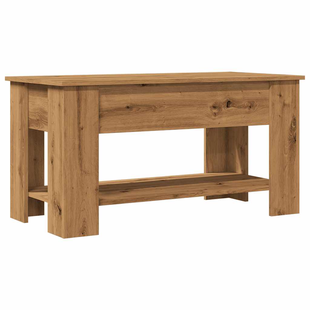 Coffee Table Artisan Oak 101x49x52 cm Engineered Wood