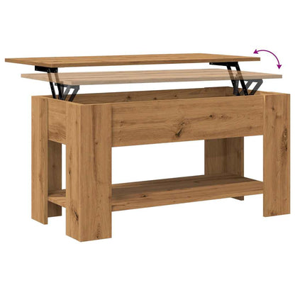 Coffee Table Artisan Oak 101x49x52 cm Engineered Wood