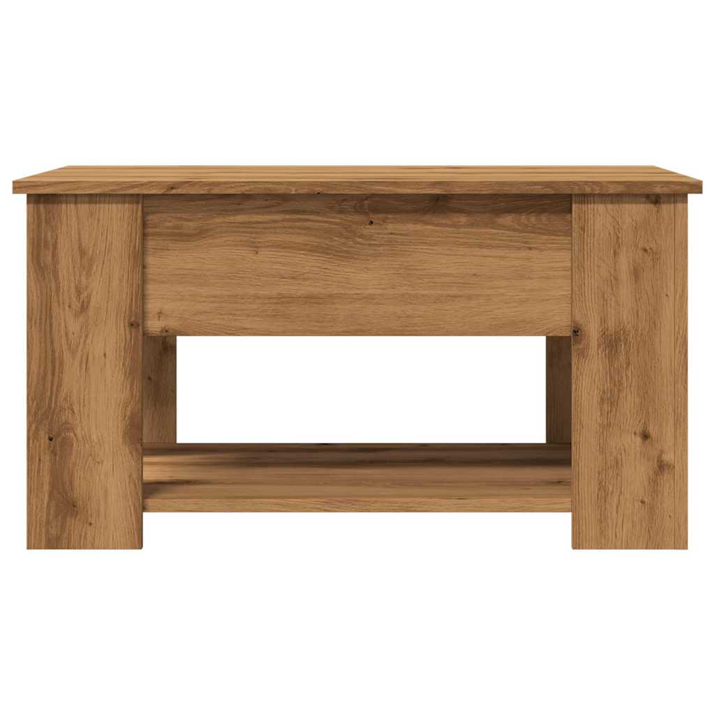 Coffee Table Artisan Oak 79x49x41 cm Engineered Wood