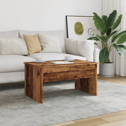 Coffee Table Old Wood 80x50.5x41.5 cm Engineered Wood