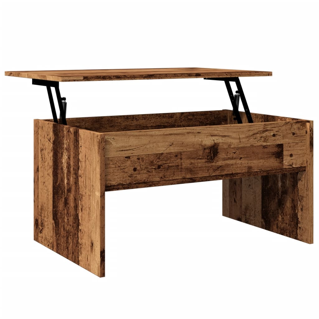 Coffee Table Old Wood 80x50.5x41.5 cm Engineered Wood