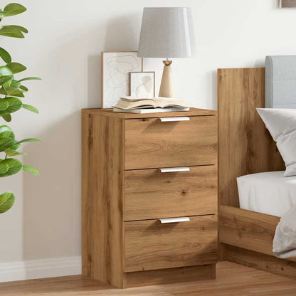 Bedside Cabinet Artisan Oak 40x36x65 cm Engineered Wood