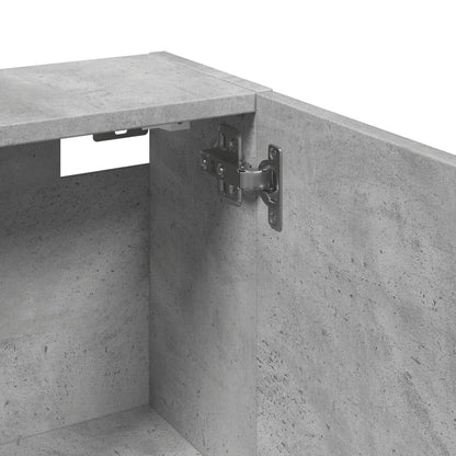 Wall-mounted Bathroom Cabinet Concrete Grey 32x20x67 cm