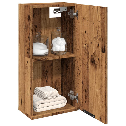 Wall-mounted Bathroom Cabinet Old Wood 32x20x67 cm