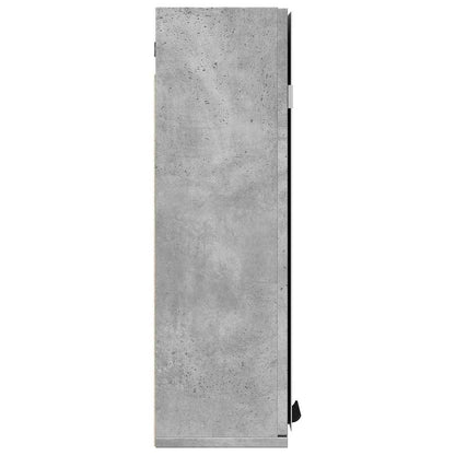 Bathroom Mirror Cabinet Concrete Grey 64x20x66.5 cm Engineered Wood