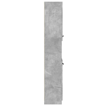 Bathroom Cabinet Concrete Grey 32x34x188.5 cm Engineered Wood