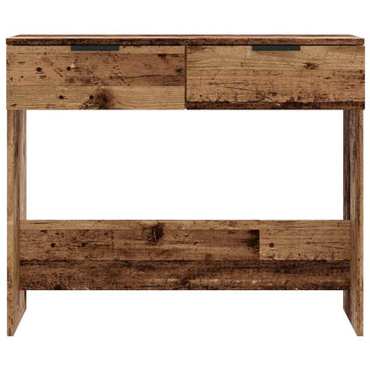 Console Table Old Wood 90x36x75 cm Engineered Wood