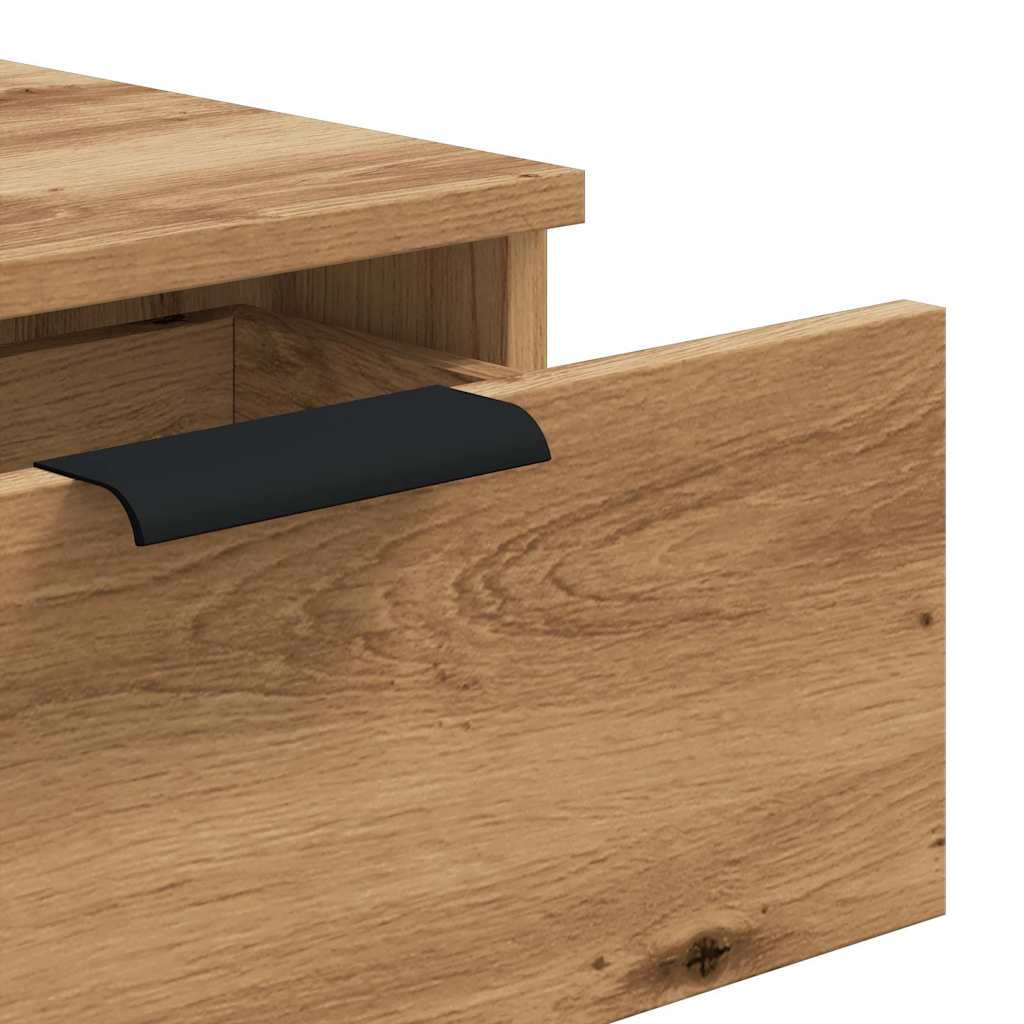 Console Table Artisan Oak 90x36x75 cm Engineered Wood