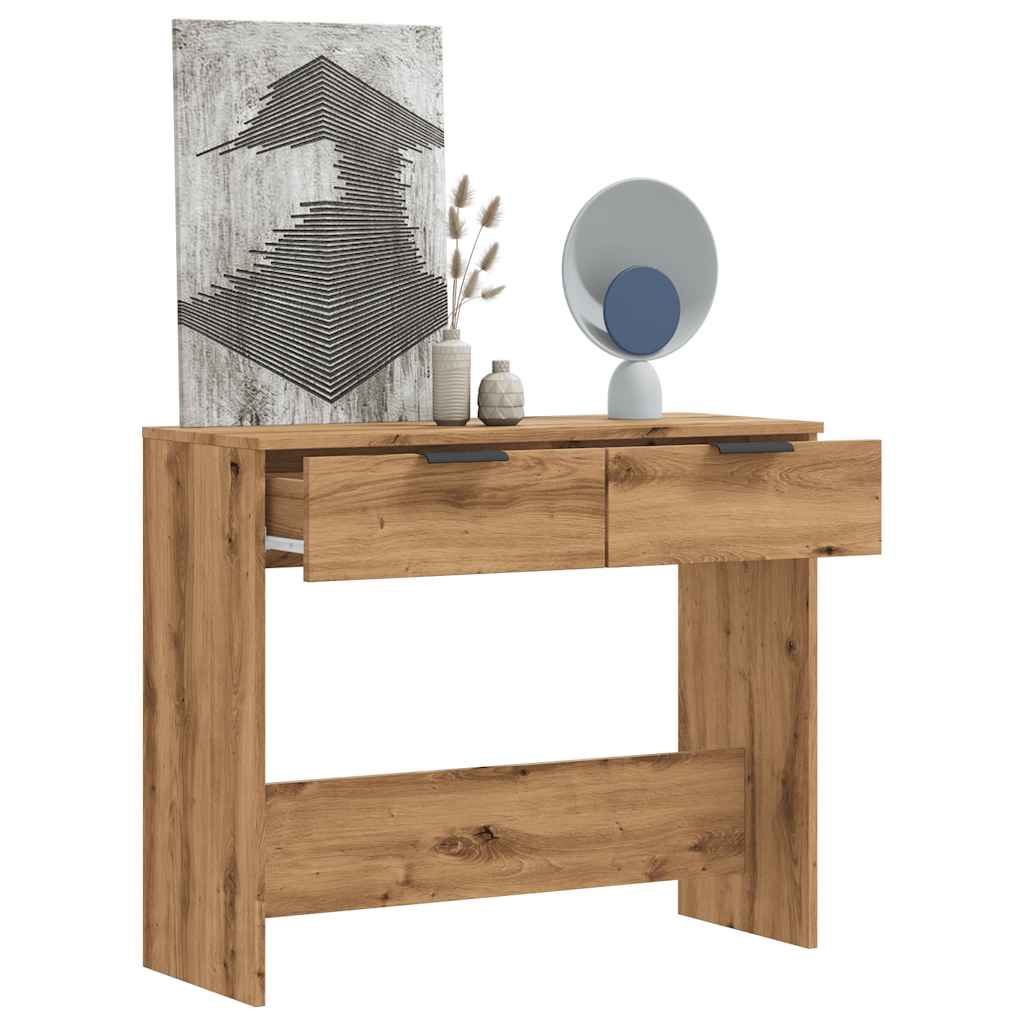 Console Table Artisan Oak 90x36x75 cm Engineered Wood