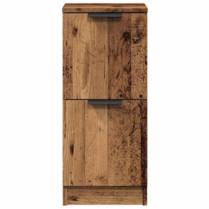 Sideboards 2 pcs Old Wood 30x30x70 cm Engineered Wood