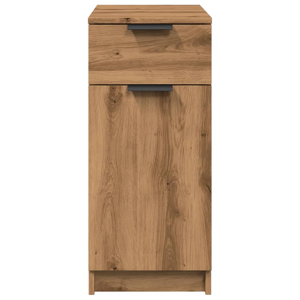 Desk Cabinet Artisan Oak 33x50x75 cm Engineered Wood