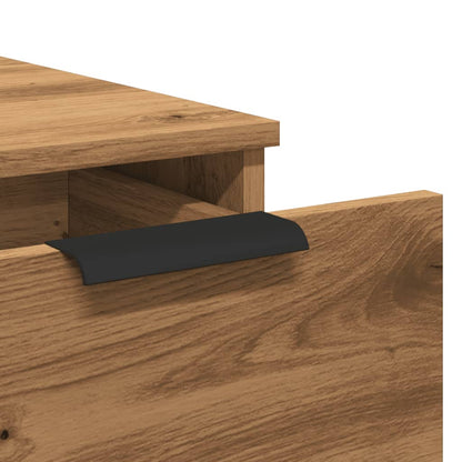 Desk Cabinet Artisan Oak 33x50x75 cm Engineered Wood