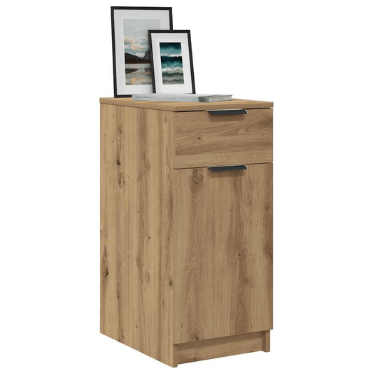 Desk Cabinet Artisan Oak 33x50x75 cm Engineered Wood