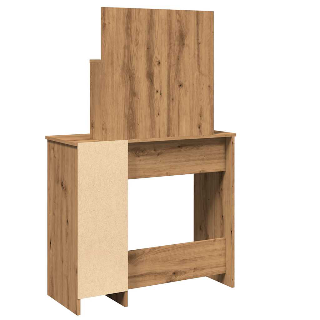 Dressing Table with Mirror Artisan Oak 86.5x35x136 cm