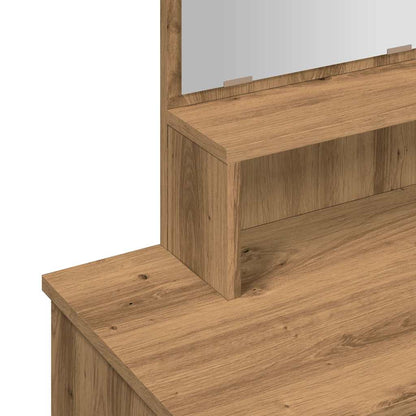 Dressing Table with Mirror Artisan Oak 86.5x35x136 cm