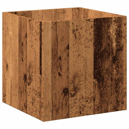 Planter Box Old Wood 40x40x40 cm Engineered Wood