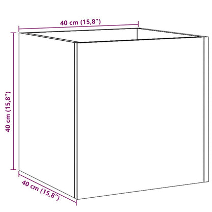 Planter Box Old Wood 40x40x40 cm Engineered Wood