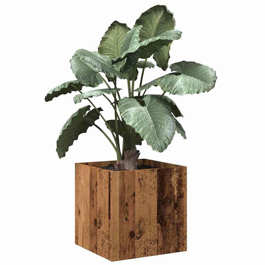 Planter Box Old Wood 40x40x40 cm Engineered Wood