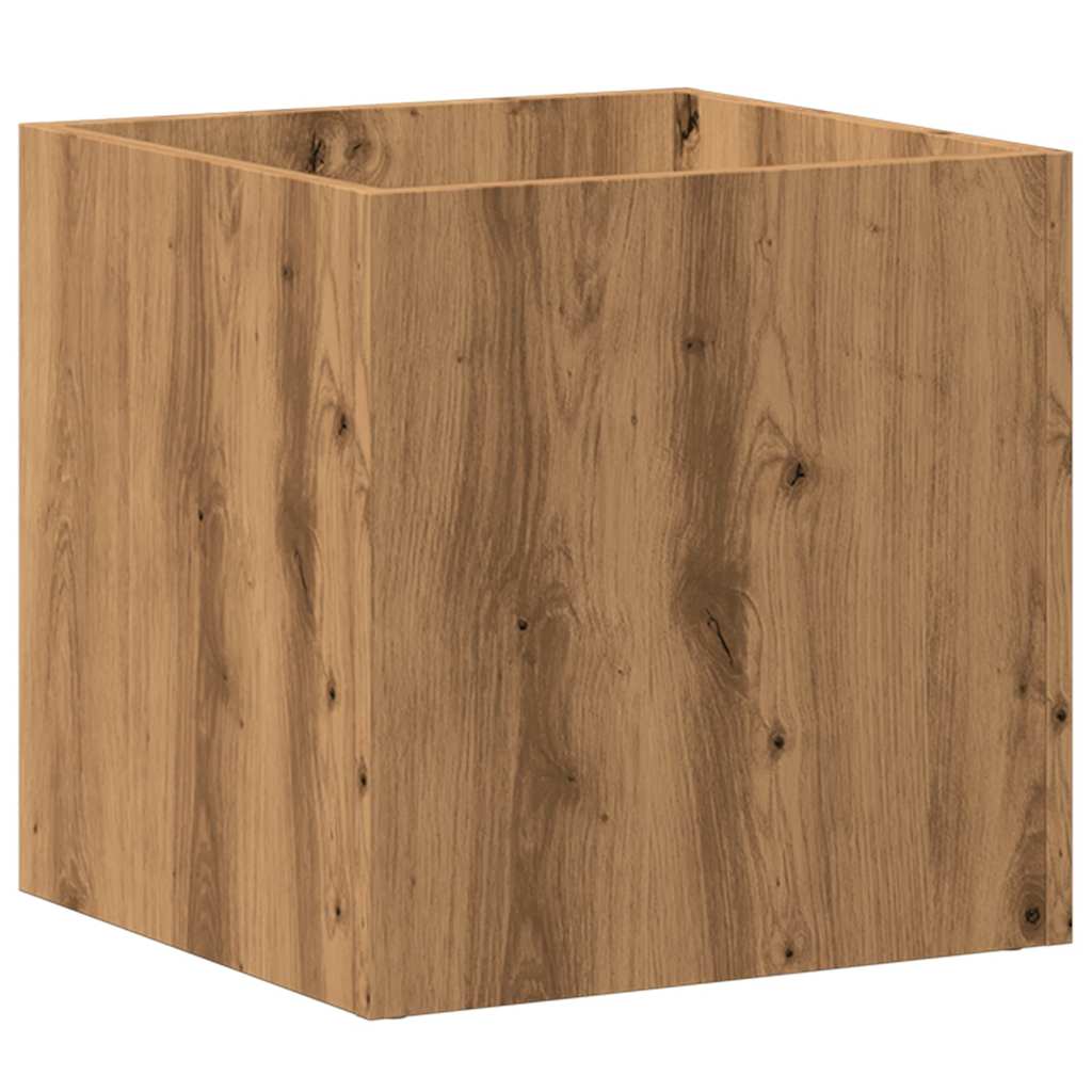 Planter Box Artisan Oak 40x40x40 cm Engineered Wood