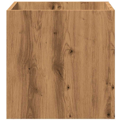 Planter Box Artisan Oak 40x40x40 cm Engineered Wood