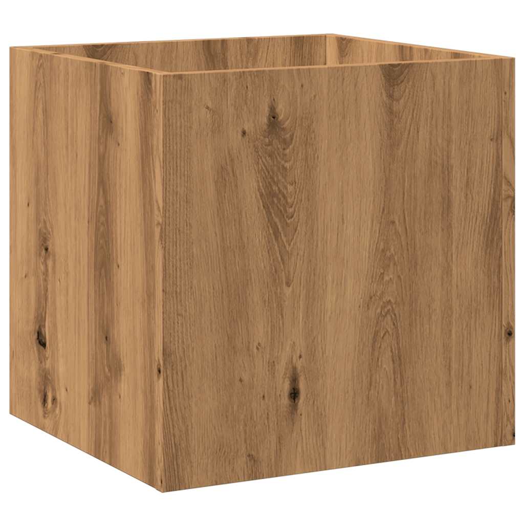 Planter Box Artisan Oak 40x40x40 cm Engineered Wood