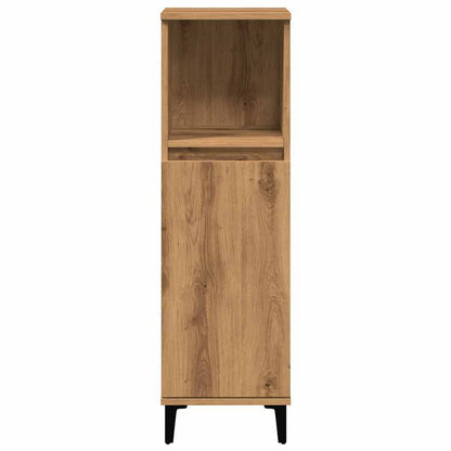 Bathroom Cabinet Artisan Oak 30x30x100 cm Engineered Wood