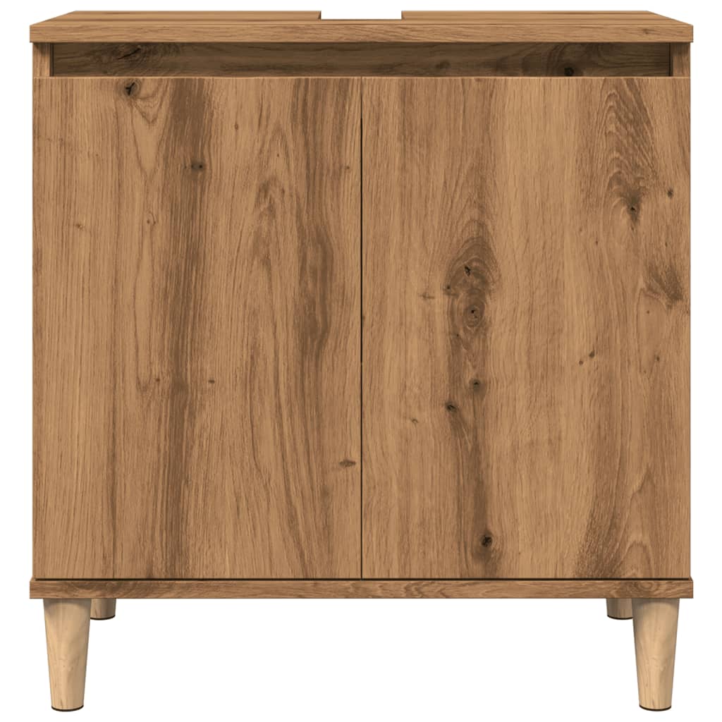 Sink Cabinet Artisan Oak 58x33x60 cm Engineered Wood