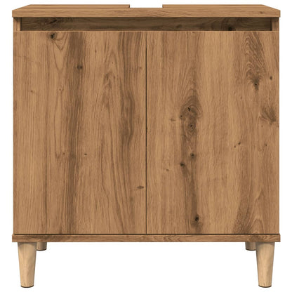 Sink Cabinet Artisan Oak 58x33x60 cm Engineered Wood