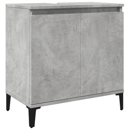 Sink Cabinet Concrete Grey 58x33x60 cm Engineered Wood