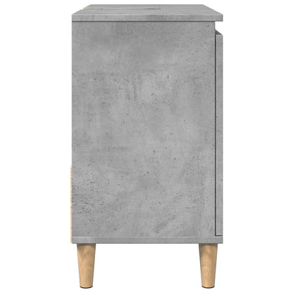 Sink Cabinet Concrete Grey 65x33x60 cm Engineered Wood