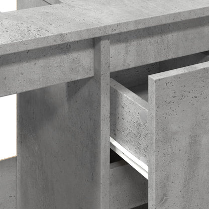 Sink Cabinet Concrete Grey 65x33x60 cm Engineered Wood