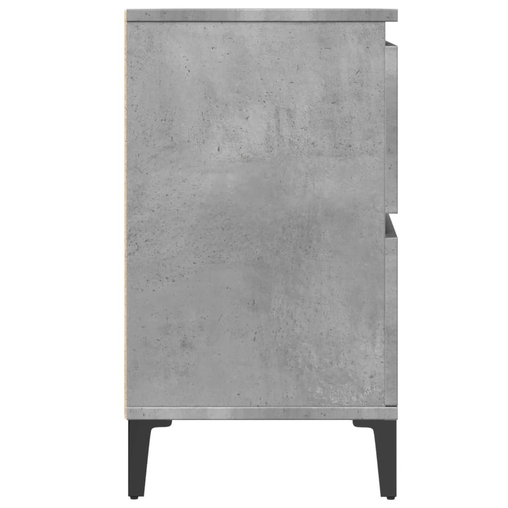 Sink Cabinet Concrete Grey 80x33x60 cm Engineered Wood