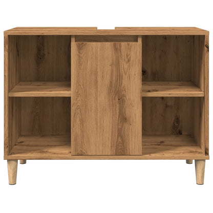 Bathroom Cabinet Artisian Oak 80x33x60 cm Engineered Wood