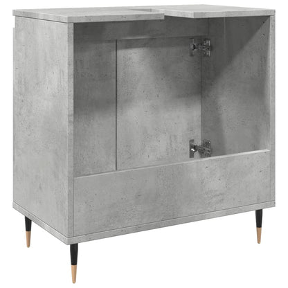 Bathroom Cabinet Concrete Grey 58x33x60 cm Engineered Wood