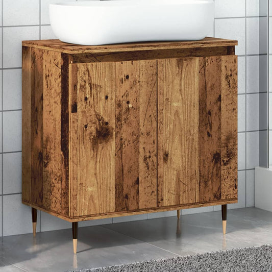 Bathroom Cabinet Old Wood 58x33x60 cm Engineered Wood