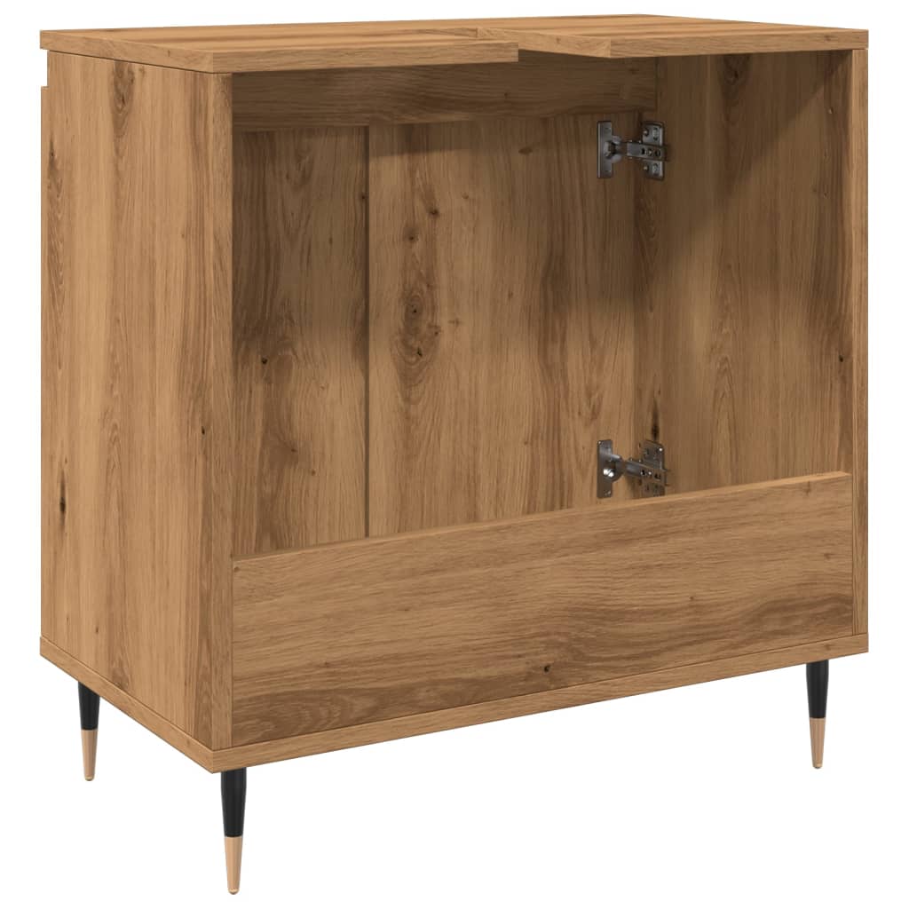 Bathroom Cabinet Artisan Oak 58x33x60 cm Engineered Wood