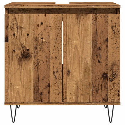 Bathroom Cabinet Old Wood 58x33x60 cm Engineered Wood