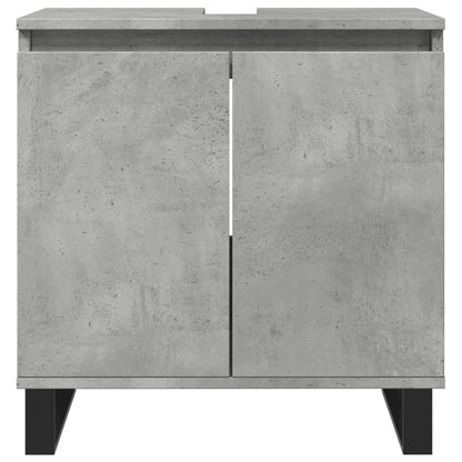 Bathroom Cabinet Concrete Grey 58x33x60 cm Engineered Wood