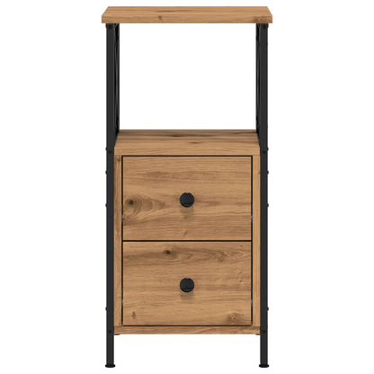 Bedside Cabinet Artisan Oak 34x35.5x70 cm Engineered Wood